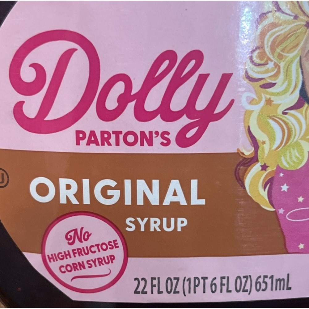 DOLLY PARTON'S Original SYRUP Guitar Bottle Breakfast Pancakes Waffles 22 oz NEW - Picture 4 of 4